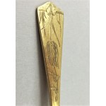 6 gilded spoons, France circa 1900.
