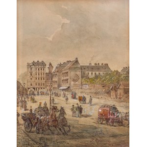 Tadeusz Rybkowski (1848 Kielce - 1926 Lviv), City Scene, 1876