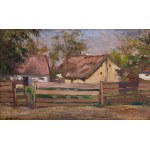 Stanisław Batowski-Kaczor (1866 Lwów - 1946 tamże), Wiejska zagroda