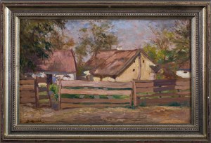 Stanisław Batowski-Kaczor (1866 Lwów - 1946 tamże), Wiejska zagroda
