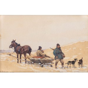 Adam Setkowicz (1875 Krakov - 1945 tamtéž), Na lovu