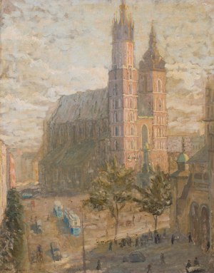 Mieczysław Rakowski (1882 Więckowice-1947 Namur), Rynek w Krakowie, 1925