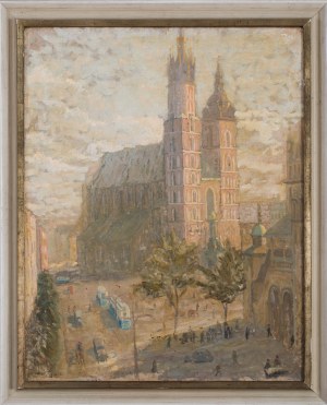 Mieczysław Rakowski (1882 Więckowice-1947 Namur), Rynek w Krakowie, 1925
