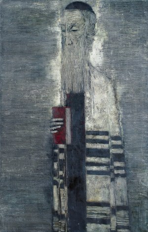 Maciej Lachur (1927 Zagórze - 2008 Otwock), Rabin modlitwa, 1966