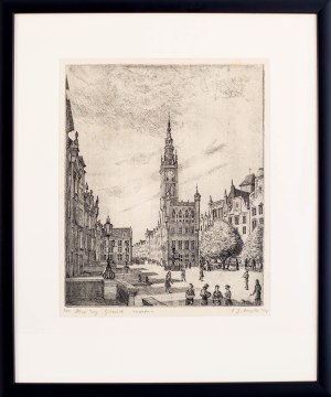 Eleonora Jagaciak-Baryłko (1925 Grodzisk Wielkopolski-2016 Sopot), Długi Targ w Gdańsku, 1975