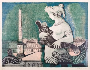 Alicja Halicka (1894 Kraków- 1975 Paryż), Place de la Concorde, 1955
