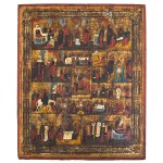 Prazdnik icon, circa 19th century.