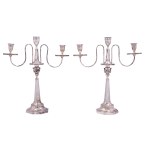 Pair of classicist candelabra, David Gottlieb Raudner, Wroclaw, l. 1804-1822
