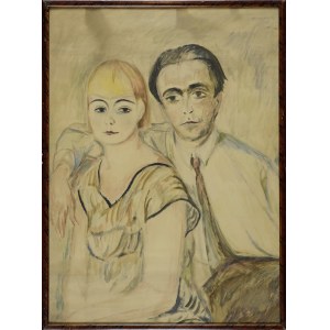 Jan Piotr HRYNKOWSKI (1891-1971), PORTRET JERZEGO FEDKOWICZA Z WONA JANINA