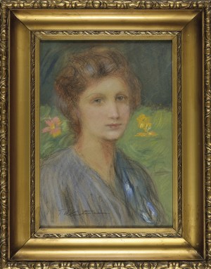 Teodor AXENTOWICZ (1859-1938), PORTRET KOBIETY