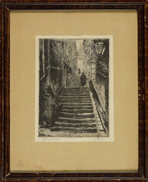 Władysław ZAKRZEWSKI (1903-1944), KAMIENNE SCHODKI, Z TEKI WARSZAWA