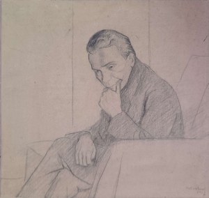 Henryk Berlewi (1894-1967), Zamyślony mężczyzna, 1917