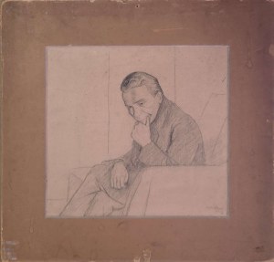 Henryk Berlewi (1894-1967), Zamyślony mężczyzna, 1917