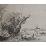 Rembrandt van Rijn, Vue de l'Olmval depuis Amsterdam