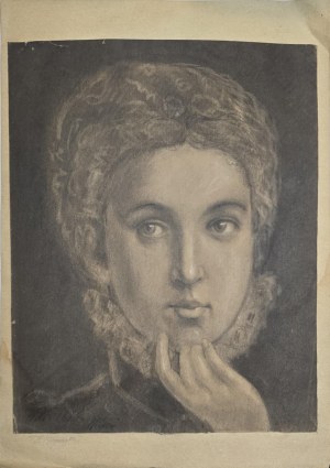 Walerian Kryciński (1852-1929), Portret kobiety, 1875