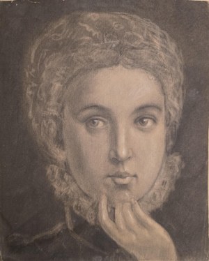 Walerian Kryciński (1852-1929), Portret kobiety, 1875