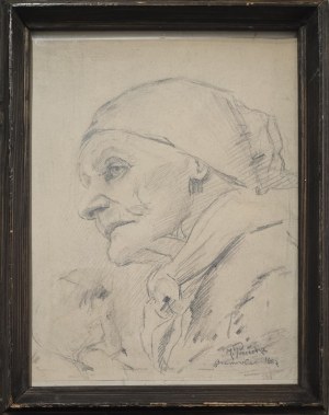 Michał Pociecha (1852-1908), Stara kobieta w chustce