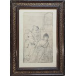 Michał Pociecha (1852-1908), Chłopiec prowadzący starca (Żebracy), 1875