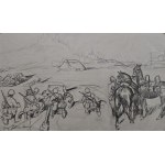 Jerzy Potrzebowski (1921-1974), Siege (double drawing)