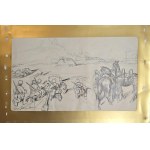 Jerzy Potrzebowski (1921-1974), Siege (double drawing)