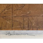 Artiste non identifié, Mère de Dieu avec le Christ et les saints (vitrail ?)