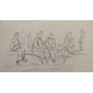 Artur Markowicz (1872-1934), Sans titre (dessin recto-verso)