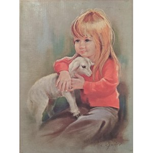 C. Parisi, Girl with a lamb