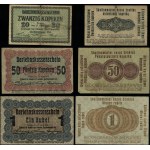 Poland, set of 3 banknotes: 20 kopecks, 50 kopecks, 1 ruble, 17.04.1916, Poznań.