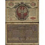 Poland, 20 Polish marks, 9.12.1916