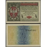 Poland, 1/2 Polish mark, 9.12.1916