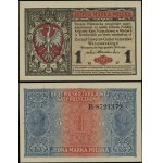 Poland, 1 Polish mark, 9.12.1916