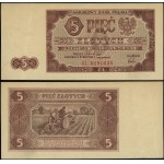 Poland, 5 zloty, 1.07.1948