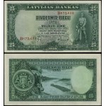 Latvia, 25 lats, 1938