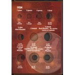 numismatic accessories, clasper for Polish Circulating Coins of the Second Republic (without coins), 1934-1939