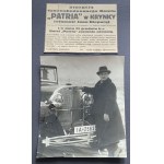[KIEPURA Jan] Photograph and newspaper clipping. Krynica-Zdrój [1933].