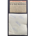 [KIEPURA Jan] Photograph and newspaper clipping. Krynica-Zdrój [1933].
