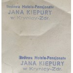 [KIEPURA Jan] Photograph and newspaper clipping. Krynica-Zdrój [1933].