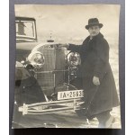 [KIEPURA Jan] Photograph and newspaper clipping. Krynica-Zdrój [1933].