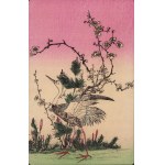 Crane, woodcut from the series "Chorui Gafu"