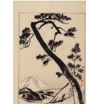Utagawa Toyohiro, Pine and Mt. Fuji - woodcut from the series Twelve Views of Mt. Fuji