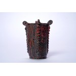Ceramic vase with four horns - Boleslaw Ksiazek - ,,Kamionka