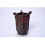 Ceramic vase with four horns - Boleslaw Ksiazek - ,,Kamionka