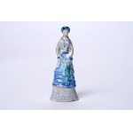 Ceramic figurine , "Lady in a gown with a train" - Boleslaw Książek