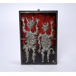 Ceramic plate , "Devils" - Boleslaw Książek - 60x40 cm - Signed!