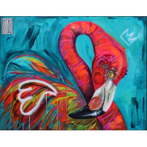 Wojciech Brewka, Pink Flamingo, 2019