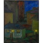 Maksymilian Stratanowski (1913-1987), Evening in the town (Nocturne)