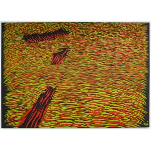 Andrzej Fogtt, (b. 1950), Elements (burning field), 1996.
