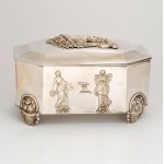 Sugar bowl, S. Węglewski, Grodno, 2nd quarter of the 19th century.