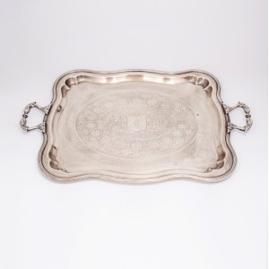 Tray, Józef Fraget Silver and Plated Goods Factory, Warsaw, 1860 - 1896.