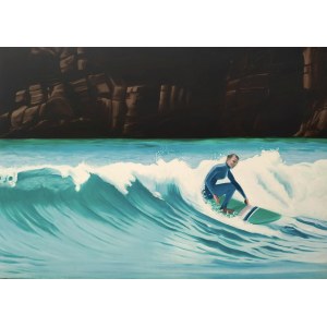 Maciej MAJEWSKI (nar. 1977), La Surfeuse d'El Cotillo, Fuertaventura, 2021